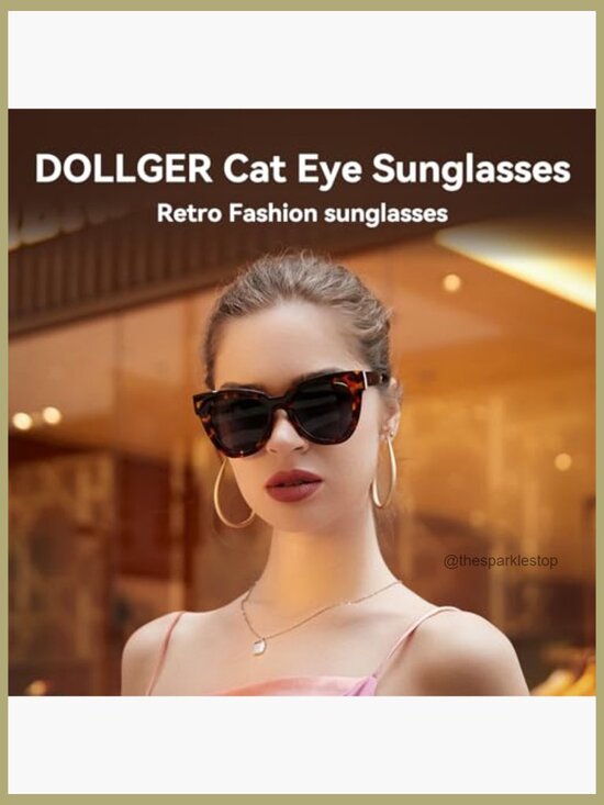 Retro Cat Eye Sunglasses Women Men Vintage Square Tortoise Shell Fashion Cateye main image 4